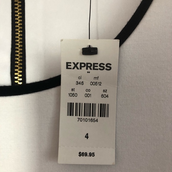 White Express Dress! Brand new! - Picture 4 of 8